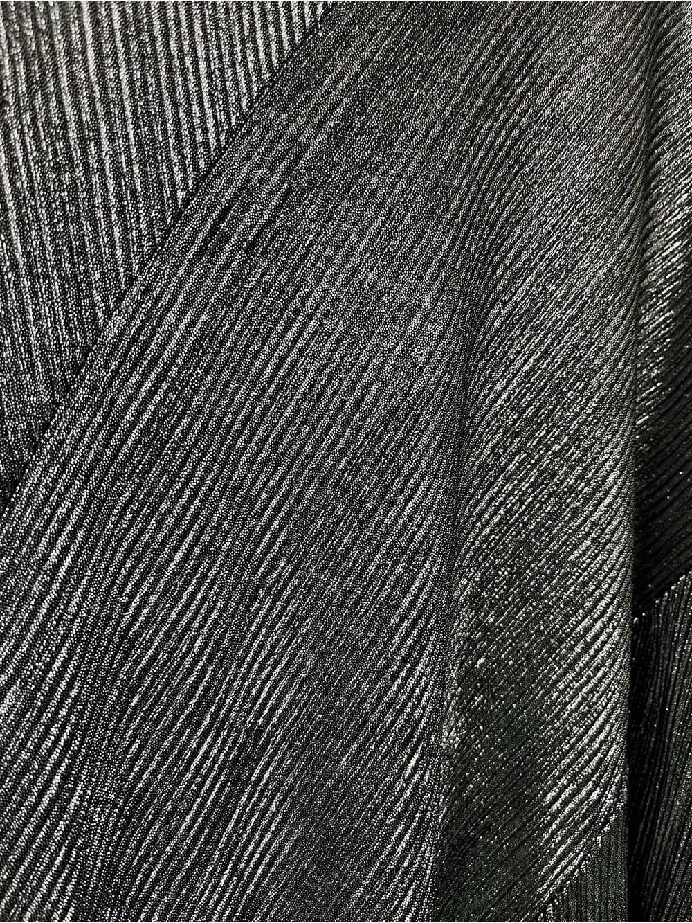 NY Collection 2X Ribbed Metallic Lightweight Top - Picture 3 of 6